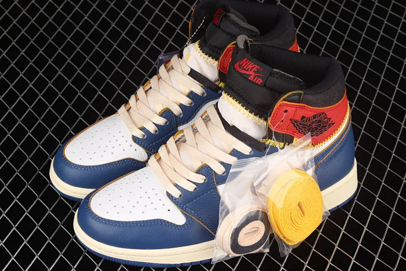 All categories Air Jordan Jordan series basketball shoes Air Jordan 1 High pure original version Air Jordan 1 x Union AJ1 Joe 1 limited joint four-color deconstruction splicing basketball shoes BV1300-146